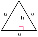 知道高度的等边三角形的边长